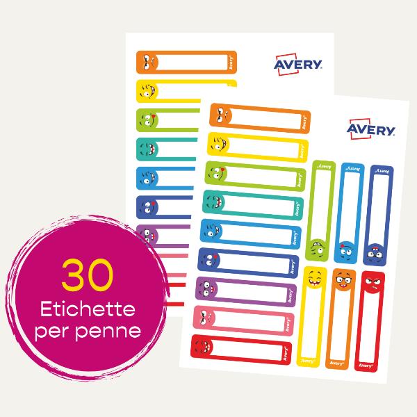 CF15 ETICHETTE PENNE MATITE SMILE