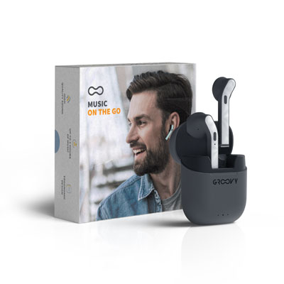 CUFFIE AURICOLARI IN-EAR GRIGIO