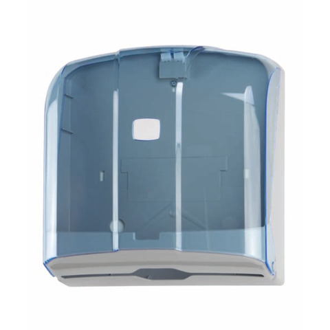 Distributore di carta asciugamani piegata a C o Z Medial Wave ² blu trasparente 270x110x280mm - 908120