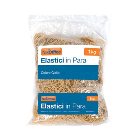 Elastici in para Nikoffice in busta da 1 kg Ø 40 mm 06NIK003