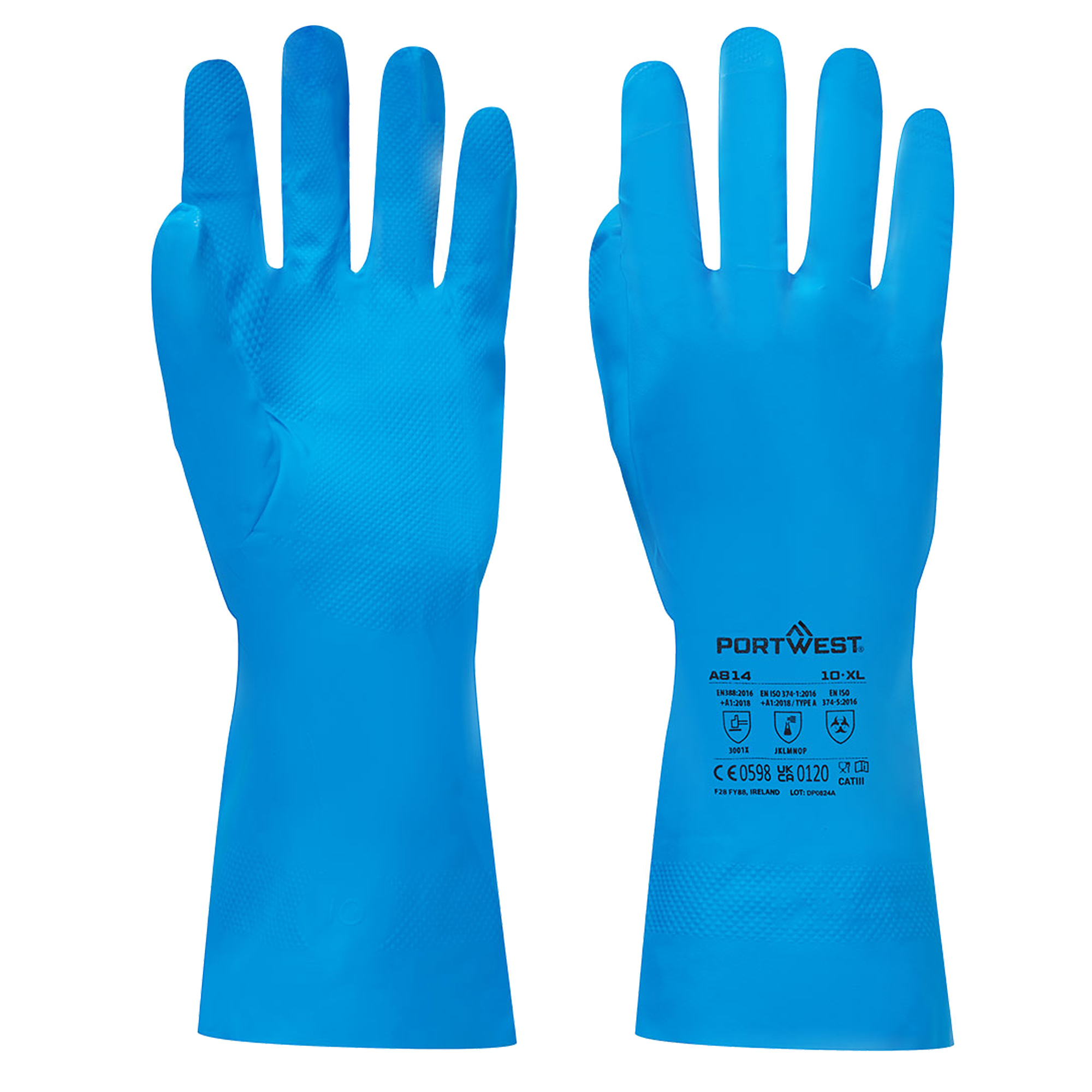 Guanti per alimenti - nitrile - XL - azzurro - Portwest
