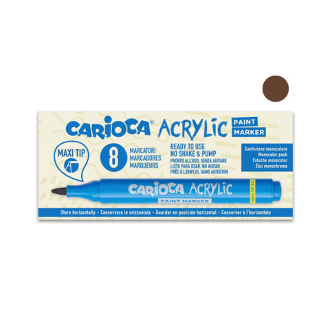 Marcatore acrilico Carioca punta Maxi marrone 45296/06