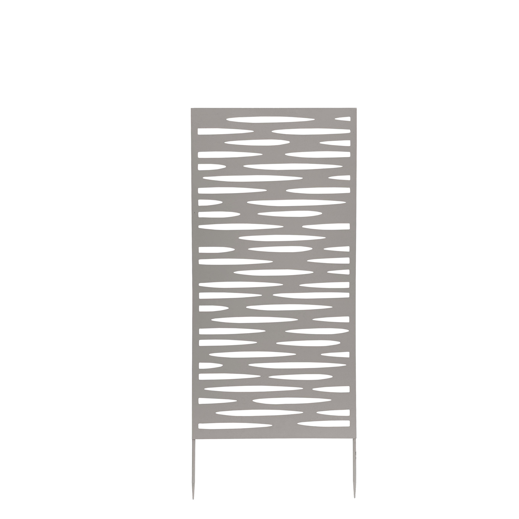 Pannello decorativo - metallo - 50 x 100 cm - grigio - Verdemax