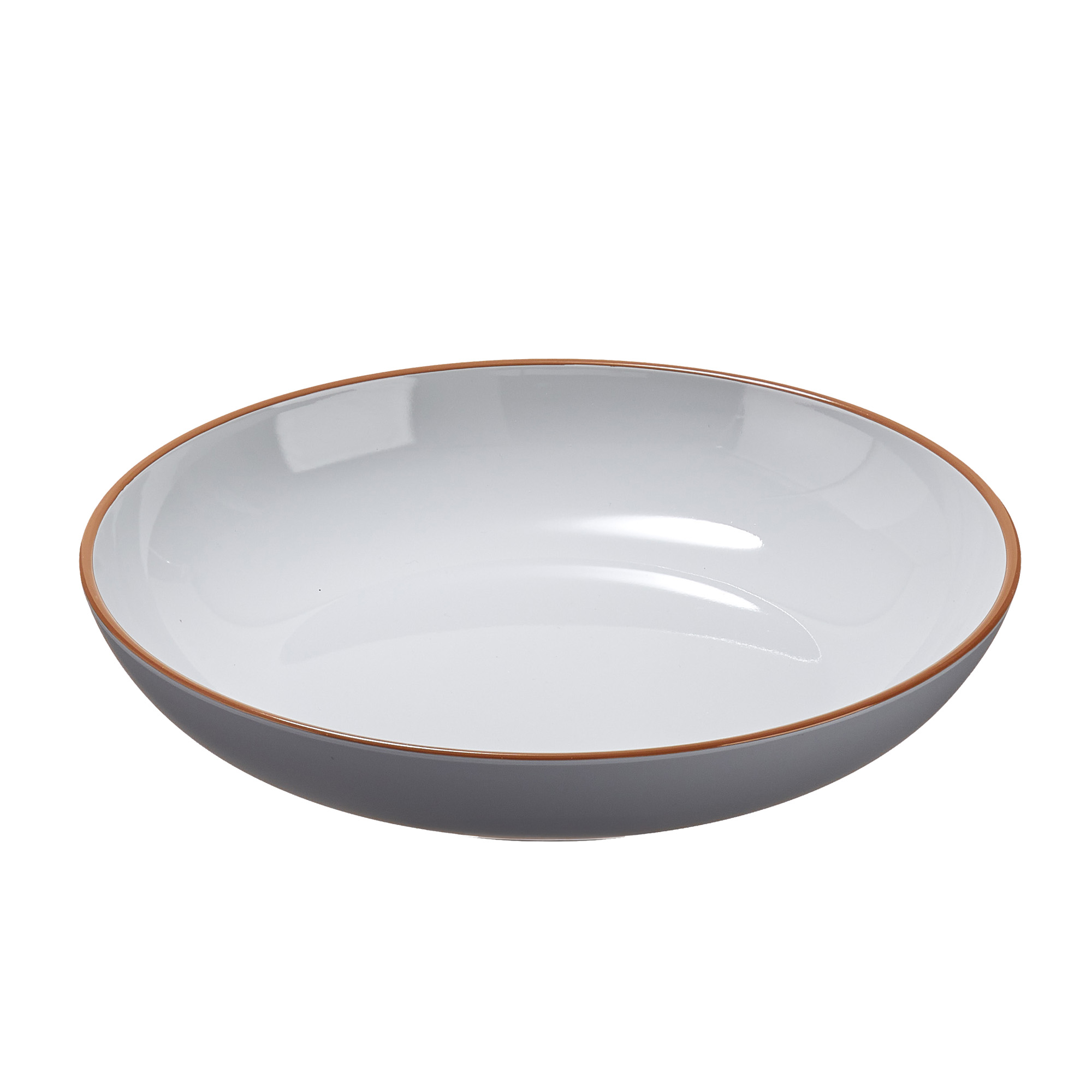 Piatto fondo - rPET - grigio - Ø22,2 x 4,4cm - Leone