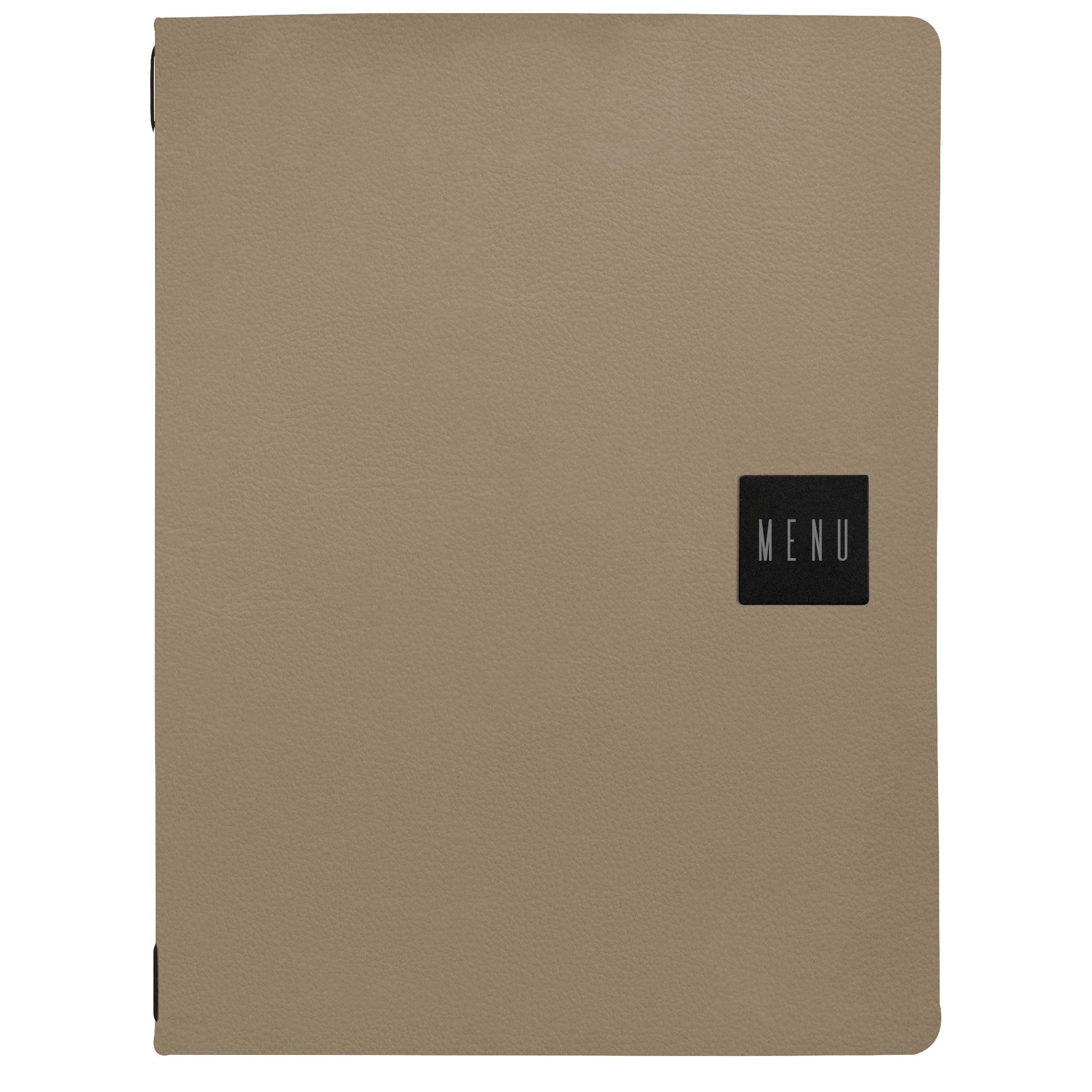 Porta menù Talk - 3 inserti doppi inclusi - A4 - 24,3 x 31,6 cm - beige - Stilcasa