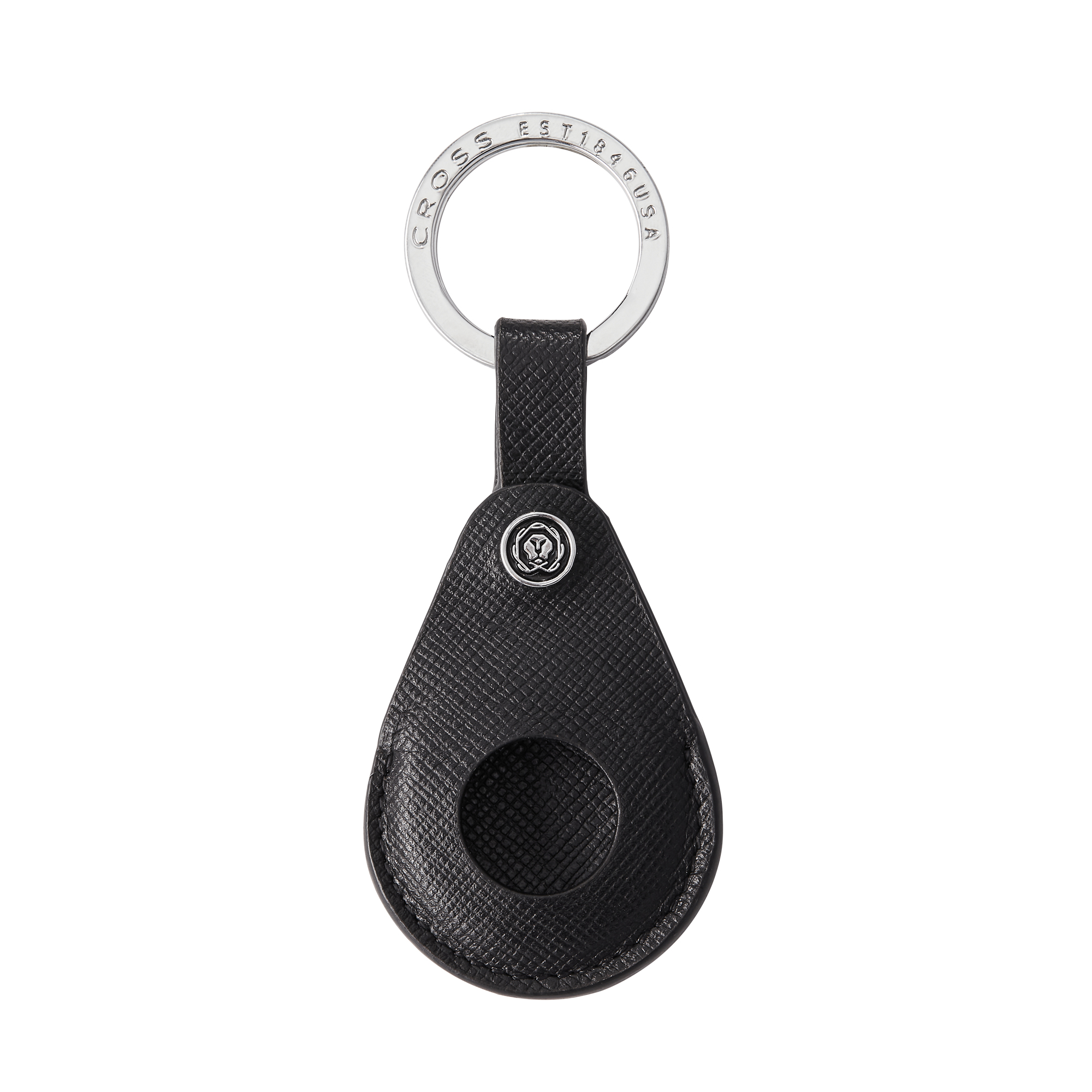 Portachiavi per Smart Tracker - pelle Saffiano - nero - Cross