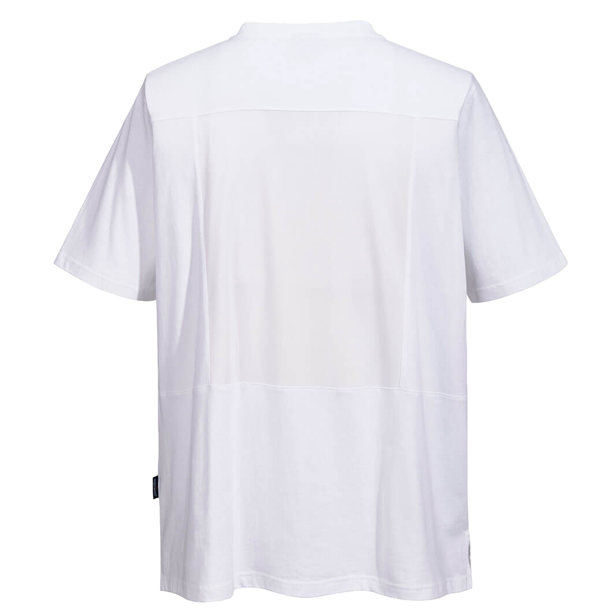 T-shirt chef unisex - maniche corte - taglia L - bianco - Portwest
