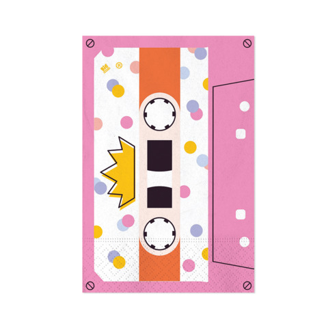 Tovaglioli a tema Music Party Big Party conf. 16 pz 33x33 cm 76564