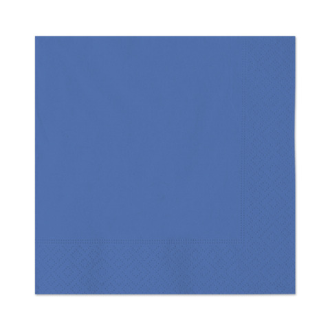 Tovaglioli in carta di pura cellulosa Ecolor 2 veli blu conf. 40 pz 33x33 cm 74507