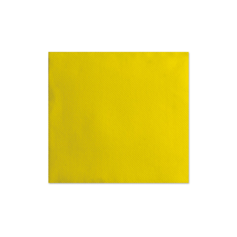 Tovaglioli in carta di pura cellulosa Ecolor 2 veli gialli conf. 50 pz 25x25 cm - 75080