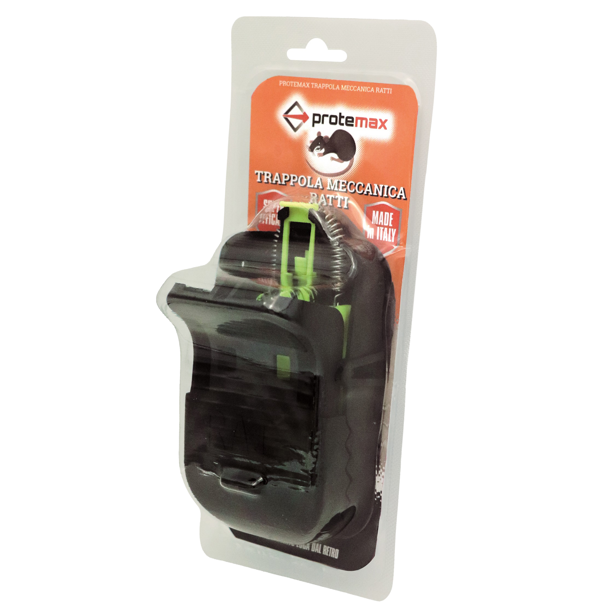 Trappola professionale per ratti - 14 x 7 cm - Protemax
