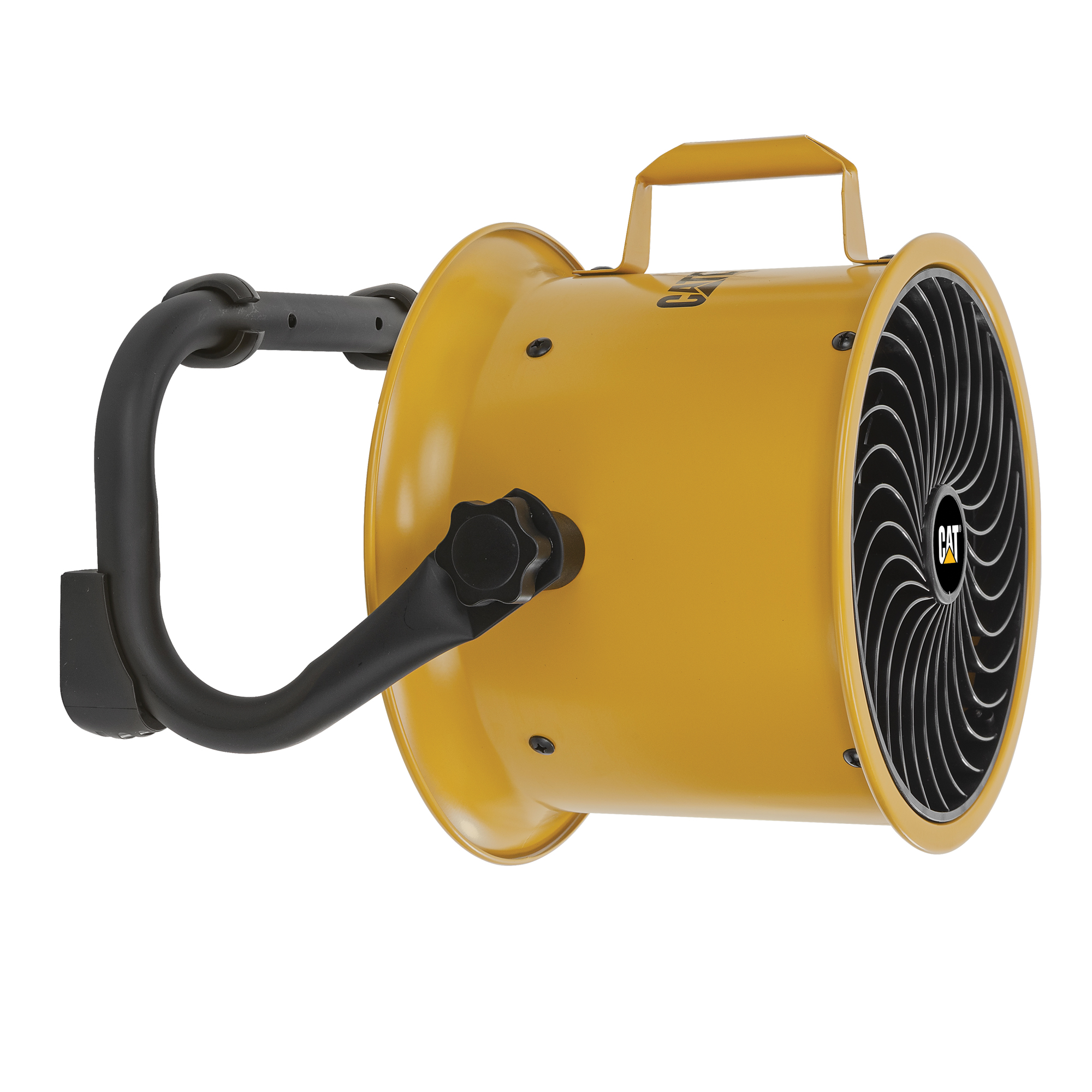 Ventilatore INDUSTRIALI CAT HVD-9AC - da terra e a parete - 60 W - diametro 23 cm - 37 x 22 x 40 cm - giallo/nero - CFG