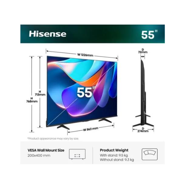 55 A69S 4K UHD SMART VIDAA