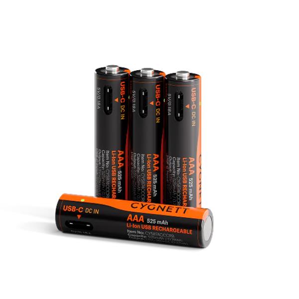 AAA USB-C RECHARGEABLE BATTERY 4PZ.