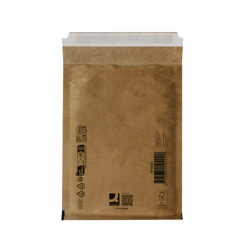 Buste imbottite per spedizioni Q-Connect avana 3/C - conf. 10 pz - 150x215 mm KF10422
