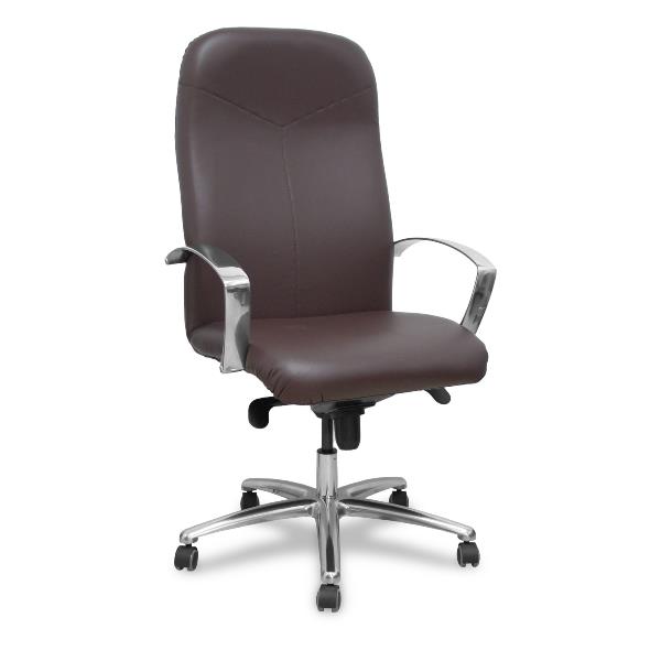 Poltrona ufficio ergonomica caudete ecopele marrone 8435501013181