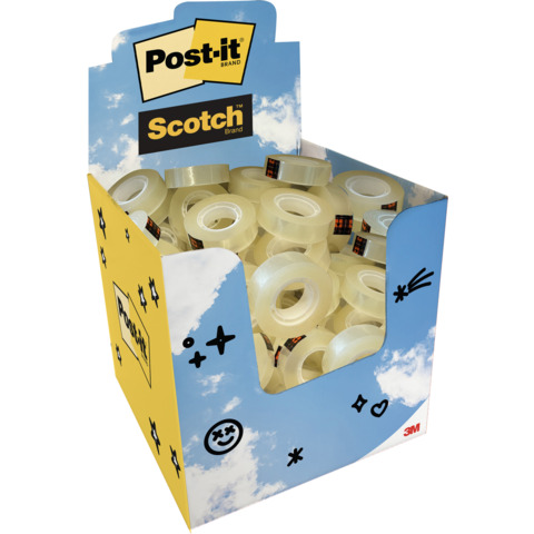 Espositore da banco 48 nastri adesivi Scotch® 508 19 mm x 33 m trasparente 7100411735