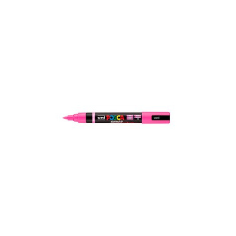 Marcatore a tempera Uni Posca con punta a pennello semi-flessibile 1-4 mm rosa M PC5BR RA