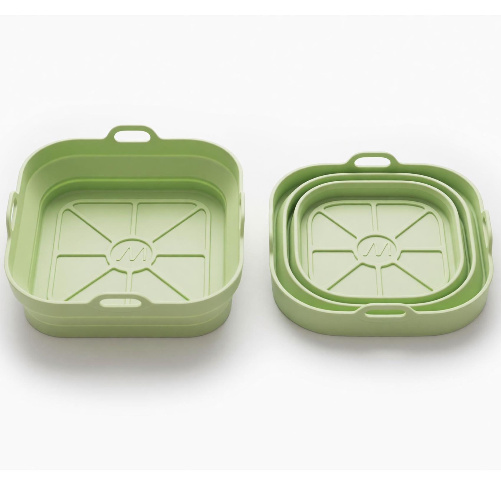AIR FRY FOLDABLE SIL SET GREEN
