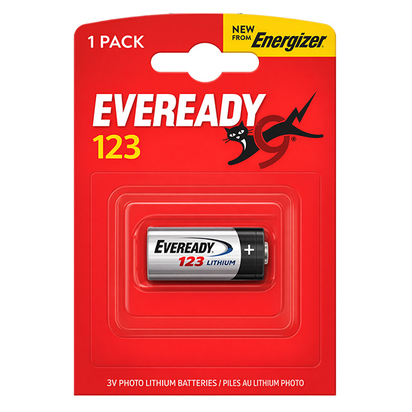Micropila Eveready  CR123  - litio - Energizer- blister 1 pezzo